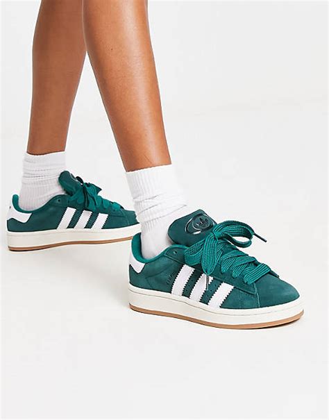 adidas campus mit grünen streifen|adidas Originals – Campus – Grüne Sneaker im Stil .